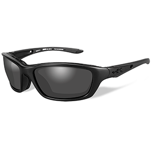 Wiley X Brick Sunglasses - Smoke Grey Lens - Matte Black Frame