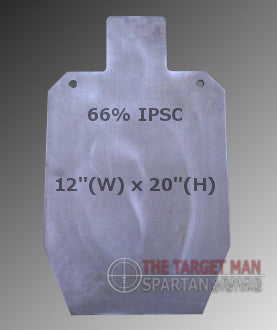 Target IPSC 66% Target AR500  12″(W) x 20″(H)