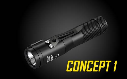 .Nitecore Concept 1 1800 Lumen Compact EDC Flashlight