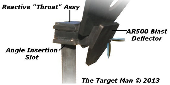 Target Spartan The Target Man™  CRITICAL SHOT" Reactive AR500 Steel Shooting Target
