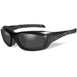 Wiley X Gravity Black Ops Sunglasses - Smoke Grey Lens - Matte Black Frame