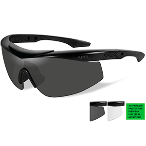 Wiley X Talon APEL Sunglasses - Grey/Clear Lens - Matte Black Frame