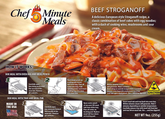 Chef 5 Minute Meal Beef Stroganoff - Case