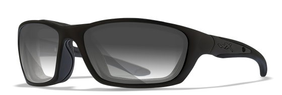 Wiley X Brick Photogromic Sunglasses - Smoke Grey Lens - Gloss Black Frame
