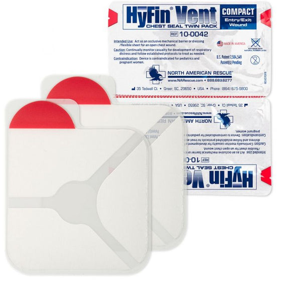 Chest Seal HyFin Vent Compact Twin Pack