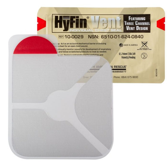 Chest Seal HyFin Vent - Individual Single Pack