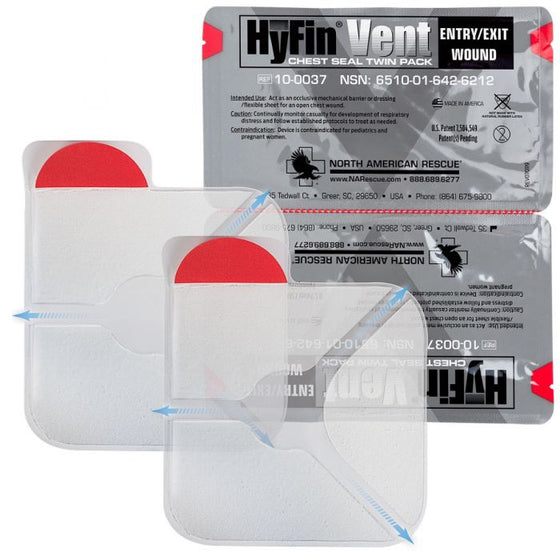 Chest Seal Hyfin Vent Twin Pack