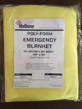 Emergency First Aid Blanket Waterproof - Polyfoam "58 x 90"
