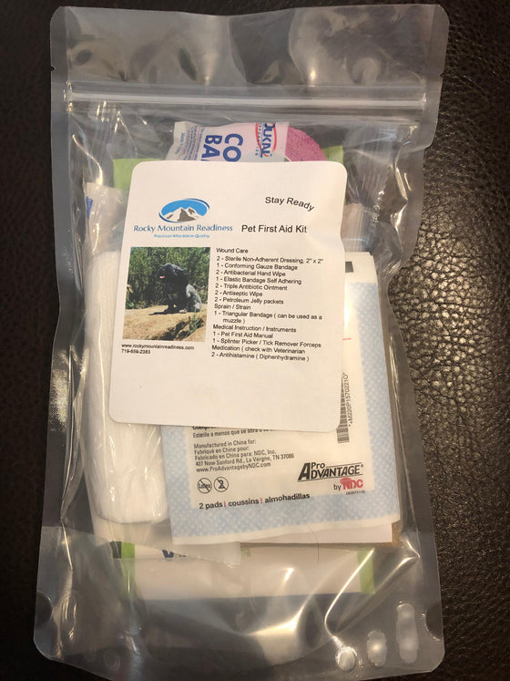 .Pet Med Kit Basic from Rocky Mountain Readiness