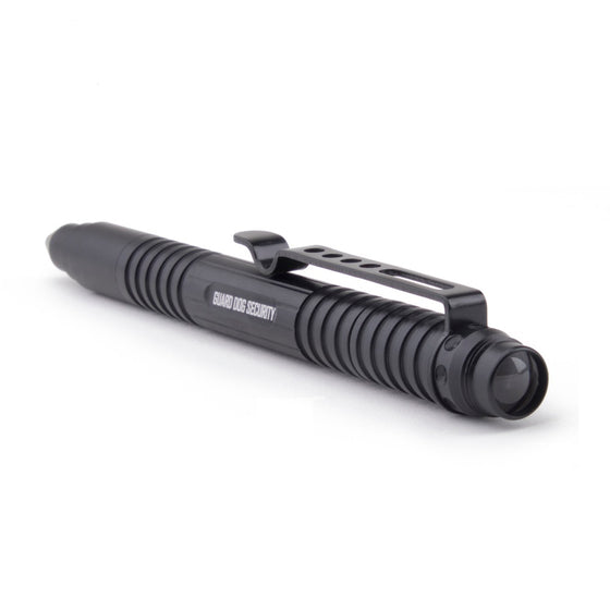 Tactical Pen Guard Dog w/flashlight Black