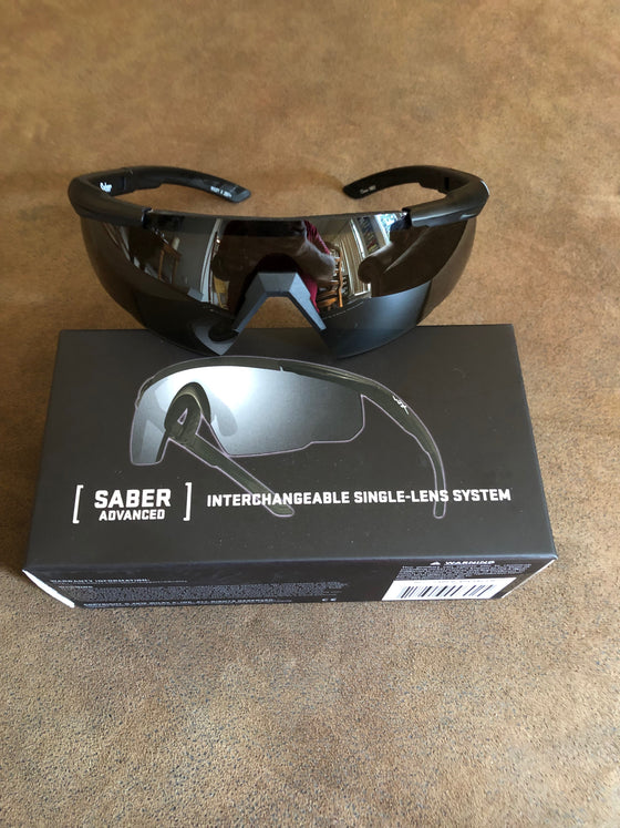 Wiley X Saber Advanced Ballistic Sunglasses - Smoke Grey Lens - Matte Black Frame