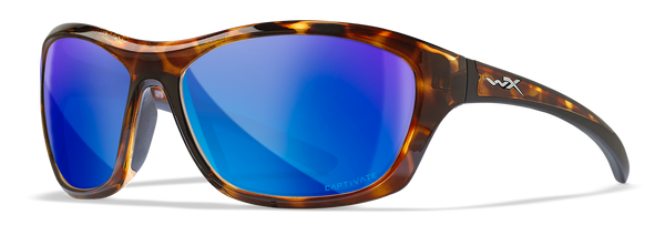 Wiley x Glory Captivate Polarized Blue Mirror/Gloss Demi Sunglasses